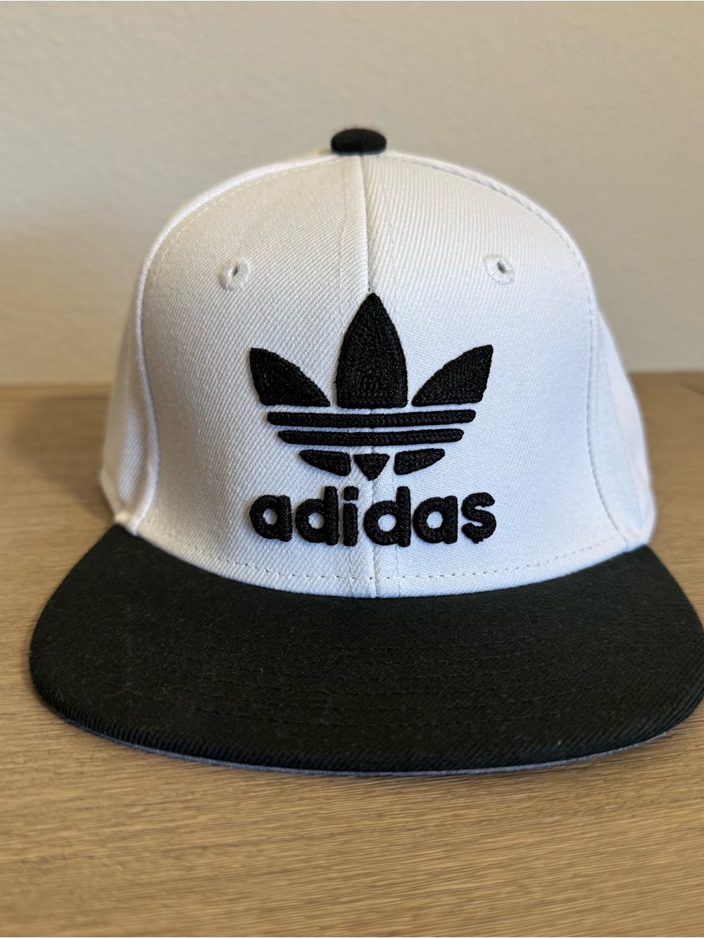 Adidas Originals Youth Trefoil Snapback Hat OSFY Black White